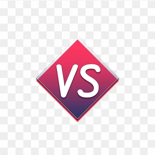 Versus vs logo battle headline template transparent png image